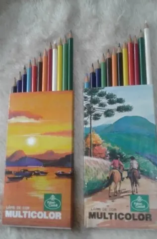 Caixas de Lápis de Cor Anos 70/80 Raridade
