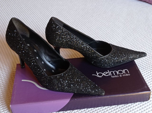 Sapato Belmon glitter preto. Tam 35 - Roupas e calçados - Água Verde,  Curitiba 1008341017 | OLX