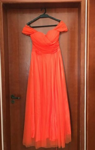 Vestido de festa laranja - Foto 3
