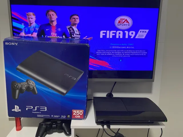 Ps3 Super Slim + Gta 5 + Fifa 19 + The Last Of Us - 45 Jogos