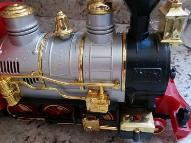 Retro Trem Locomotiva Rocky Mountain Express Antigo Rústica Vintage