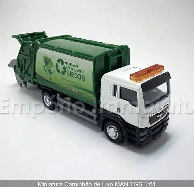 MINIATURA CAMINHÃO MAN DE LIXO 1/43