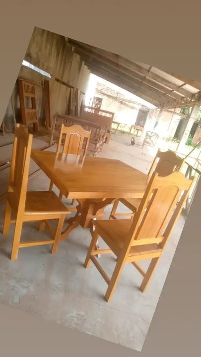 Conjunto de mesa com 4 cadeiras  - Foto 4