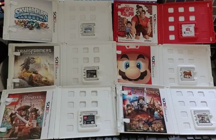 Lote 6 x Jogos Nintendo 3DS LEGO Piratas do Caribe, Transformers, LEGO Senhor dos Aneis - Foto 2