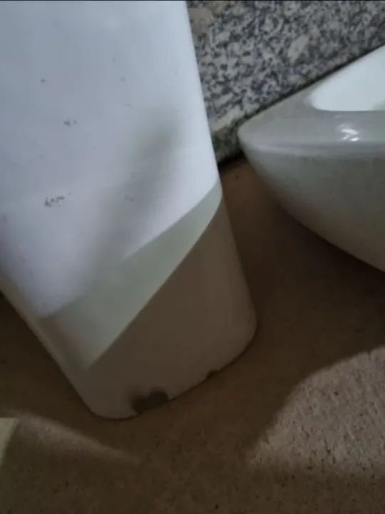 Pia de Banheiro com Coluna Porcelana Branca  - Foto 4