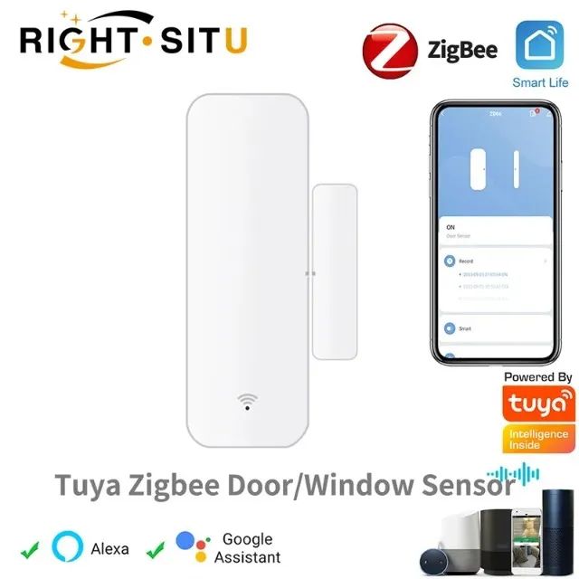 Sensor de Porta Zigbee janela magnético AlarmeTuya Casa Inteligente segurança COD-AM569  - Foto 5