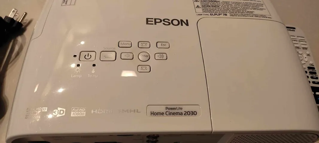 Projetor Epson Home Cinema 2030 Full HD