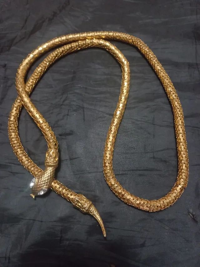 Colar,pulseira, gargantilha, cinto,cobra - Foto 4