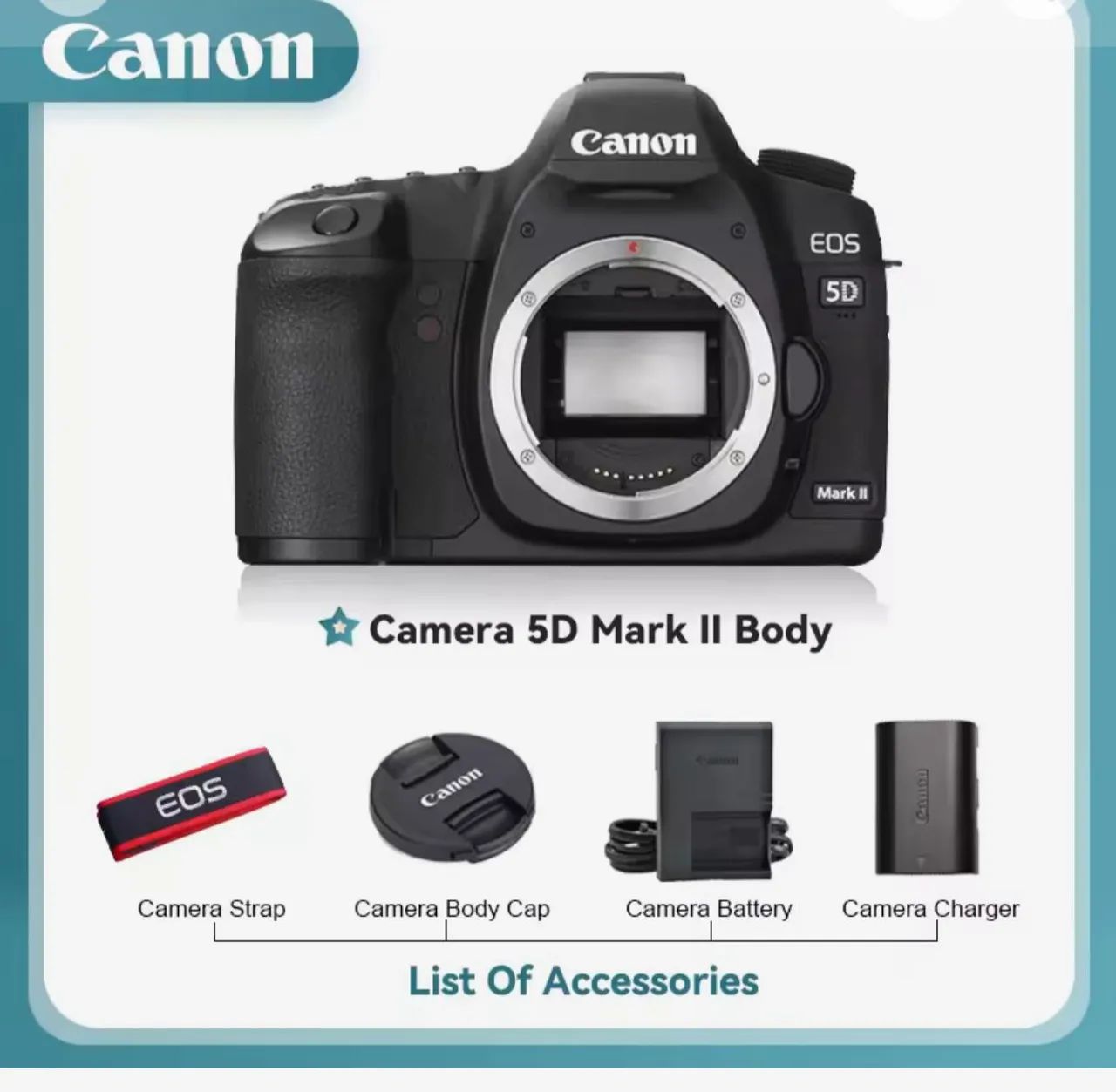 Canon EOS 5D Mark II - Câmera DSLR Profissional - Foto 6