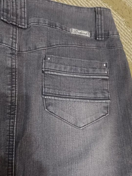 Saia Midi jeans Black - tamanho 40 - Foto 5