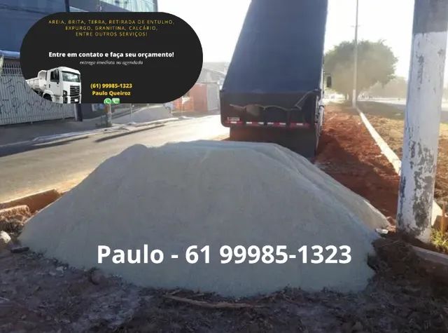 Terra p/ aterro, terra p/ grama, areia,  brita, cascalho, granitina, retirada de entulho - Foto 2