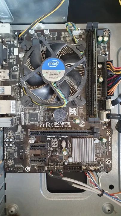 Kit intel 4 gen placa gigabyte h81m + I54590 + 8gb ram
