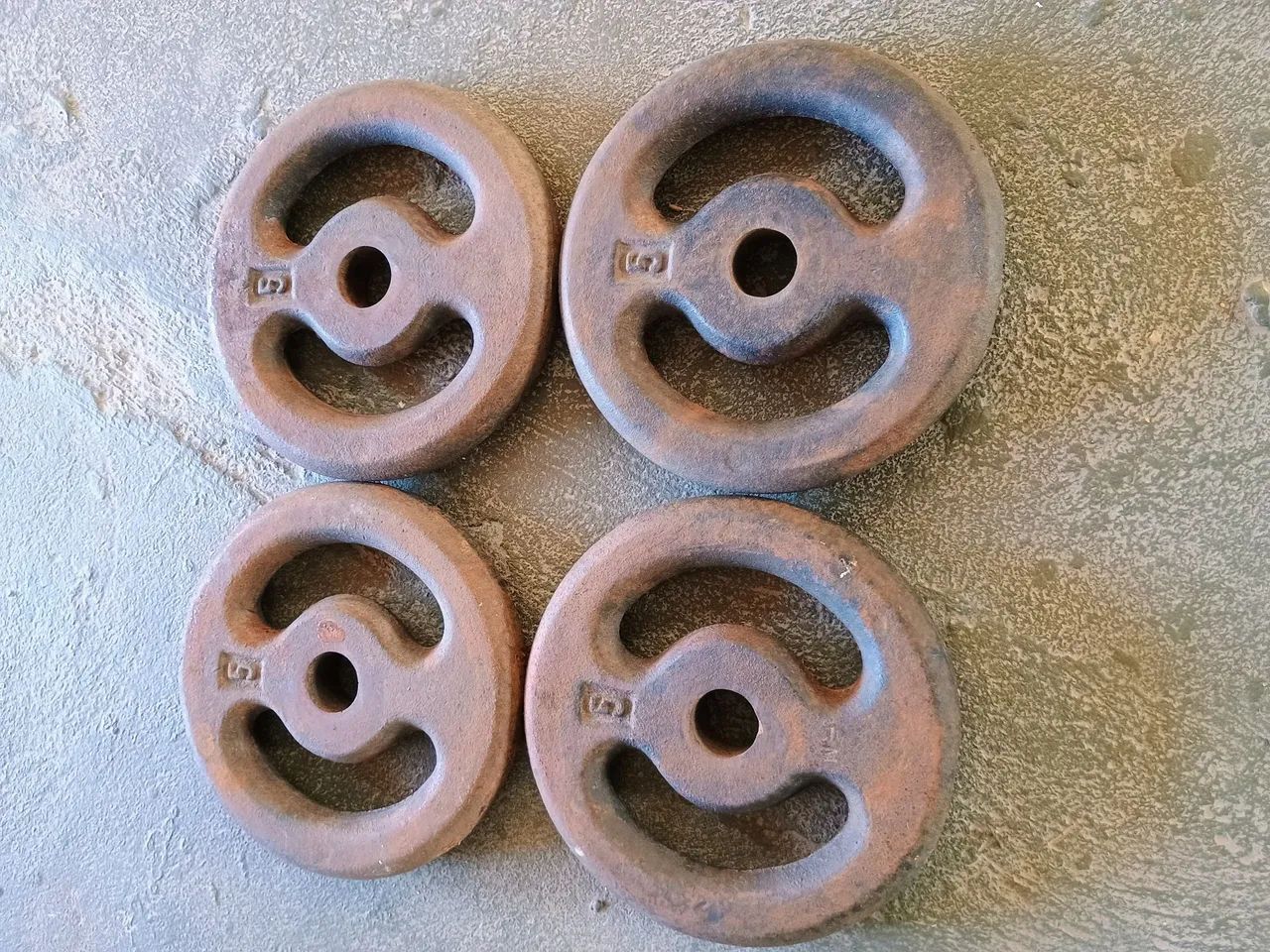 Par de Anilhas de Ferro 5 kg