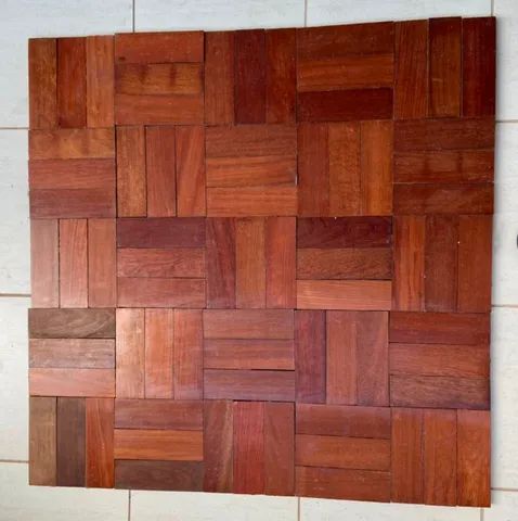 Kit 10 Tacos De Madeira Jatobá 7x21x1,9 - Foto 2