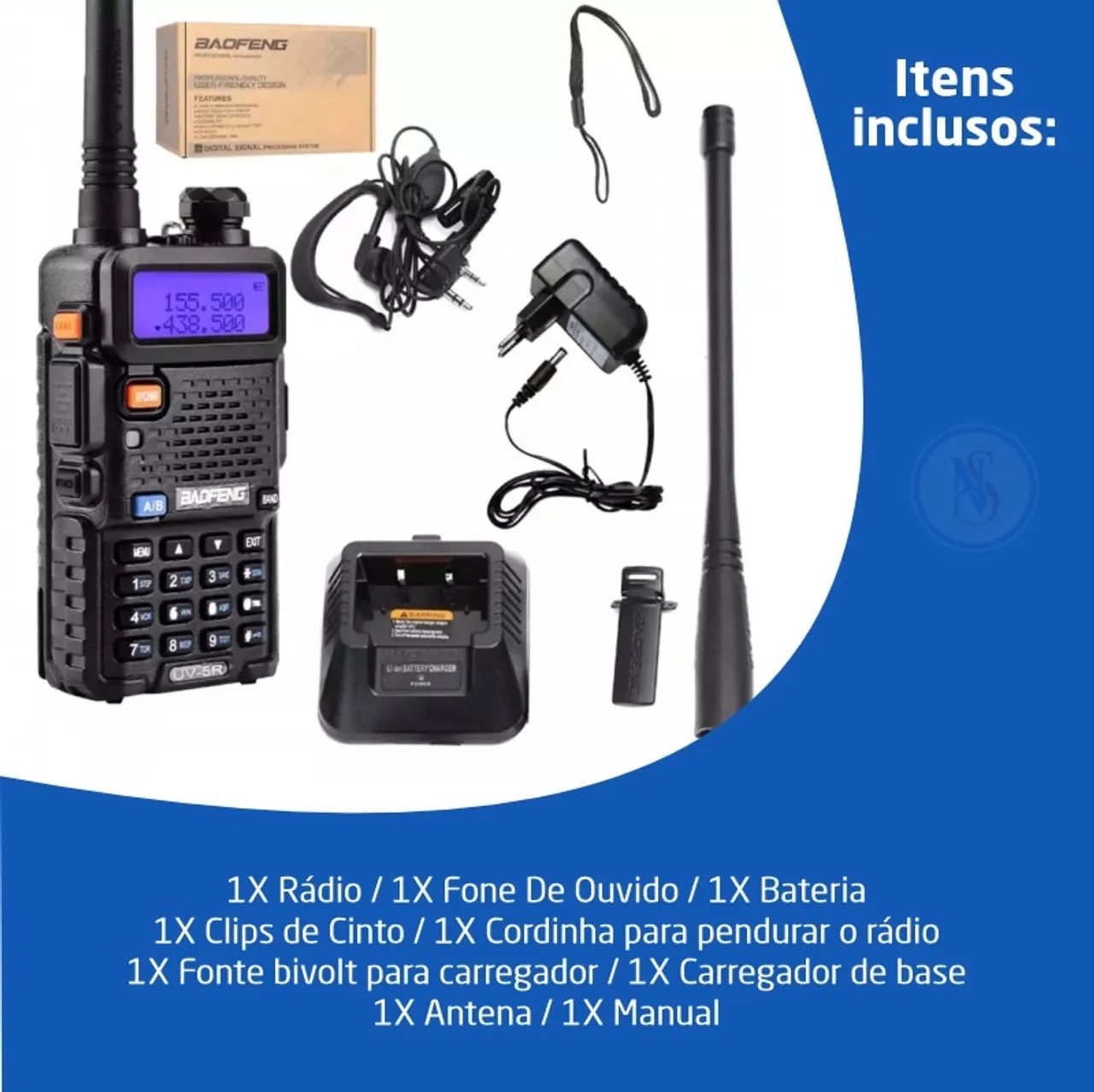 Rádio Comunicador Baofeng 5R Novo  - Foto 2
