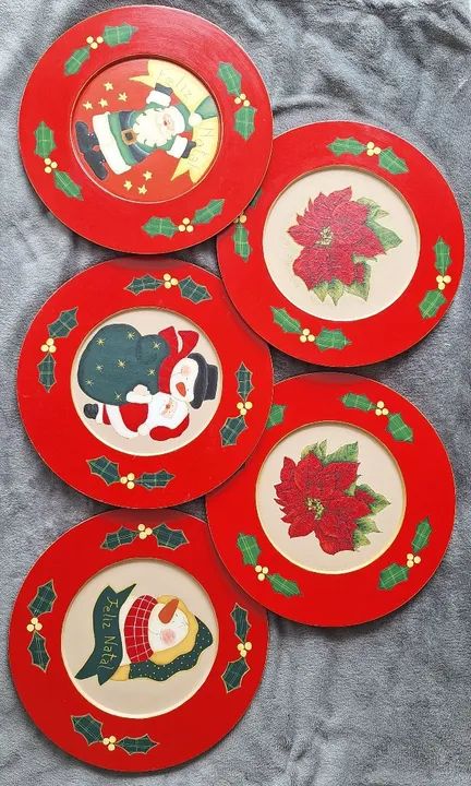 Jogo de 5 Sousplat Natalino