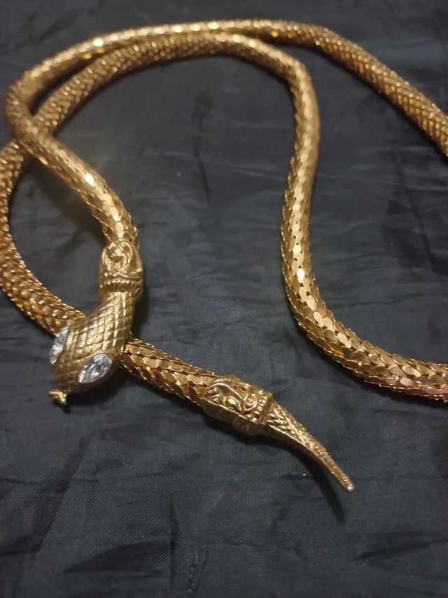 Colar,pulseira, gargantilha, cinto,cobra - Foto 3