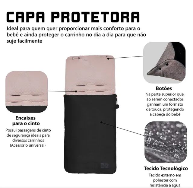 ABC Design-Capa Protetora/Saco de Dormir - Foto 3