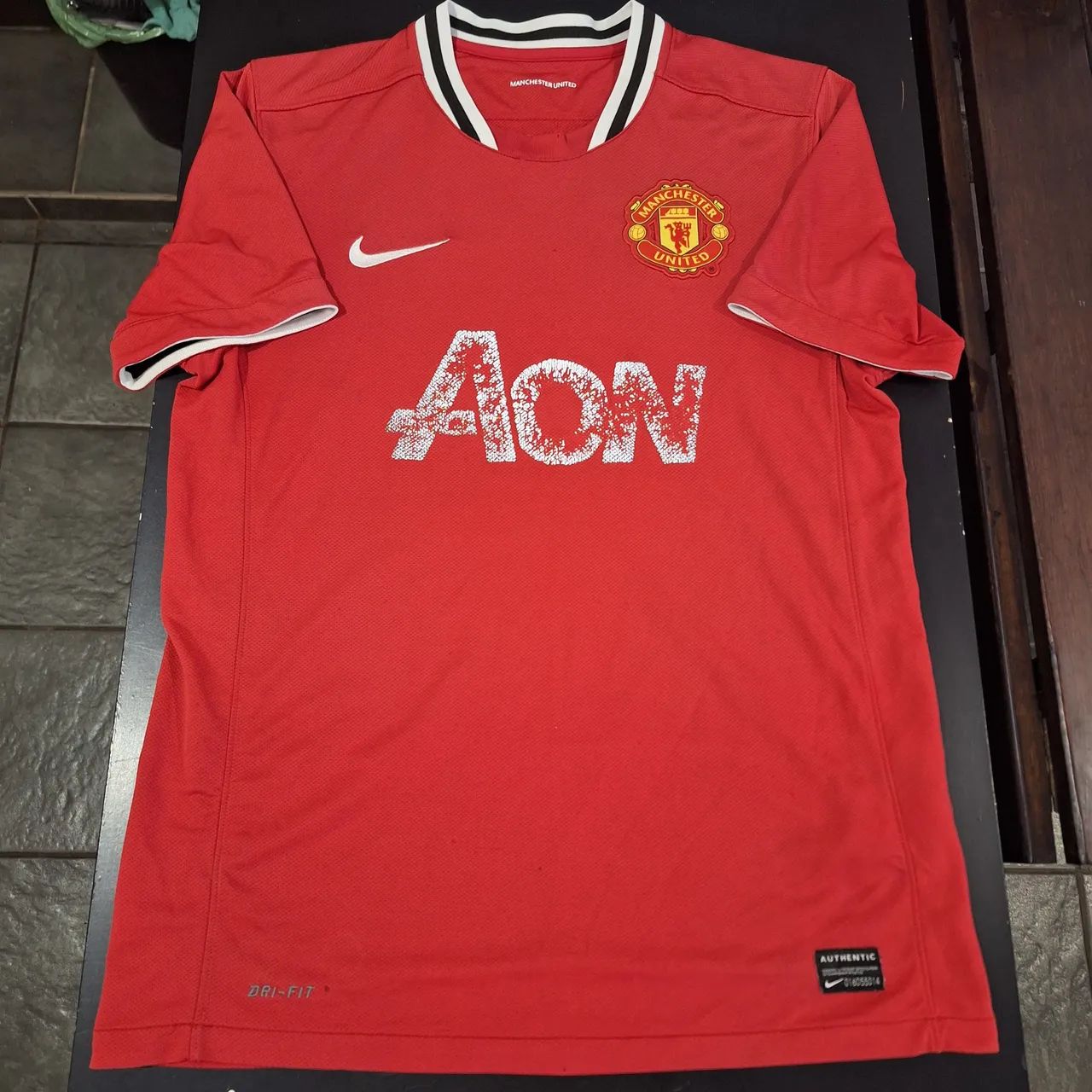 Camisa Manchester United Inglaterra Nike 2011 - Foto 6