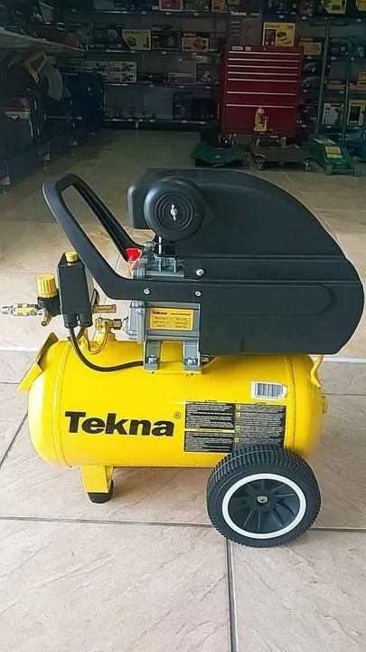 Compressor de Ar 24 Litros Motor 2.5hp 116psi - Tekna (Loja/Nova) - Foto 2