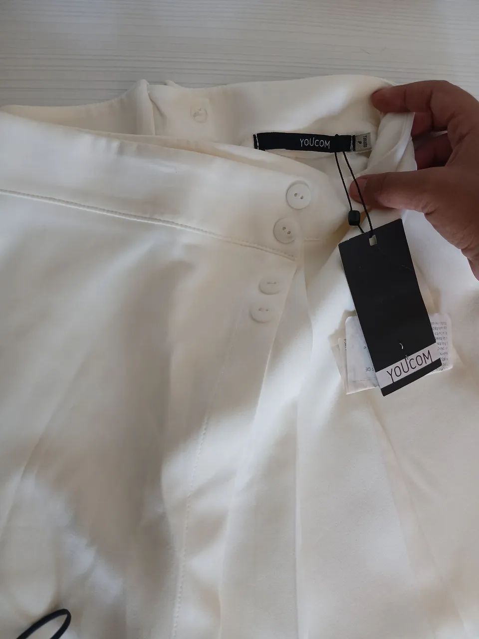 Short saia branco youcom - Foto 3