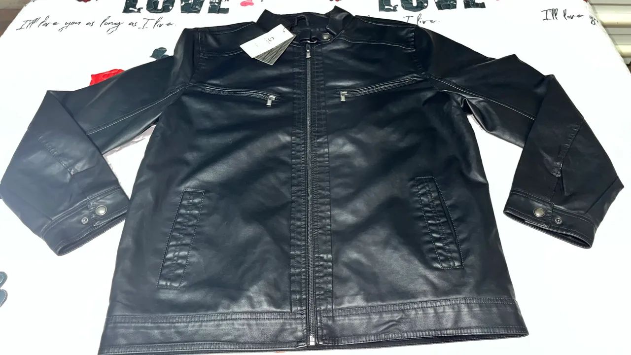 JAQUETA DE COURO LEGÍTIMO GAZO