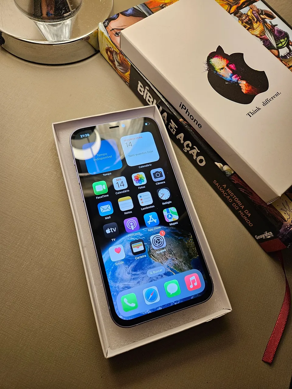 iPhone 12 -128GB Lilás - Novo