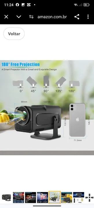 Projetor Magicubic -MINI- Hy320 wi-fi 4k Android Bivolt - Foto 2