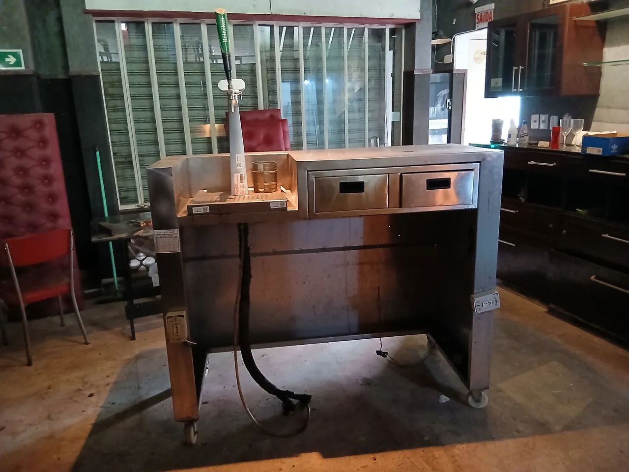 Balcão de bar em aço inoxidável  - Foto 2