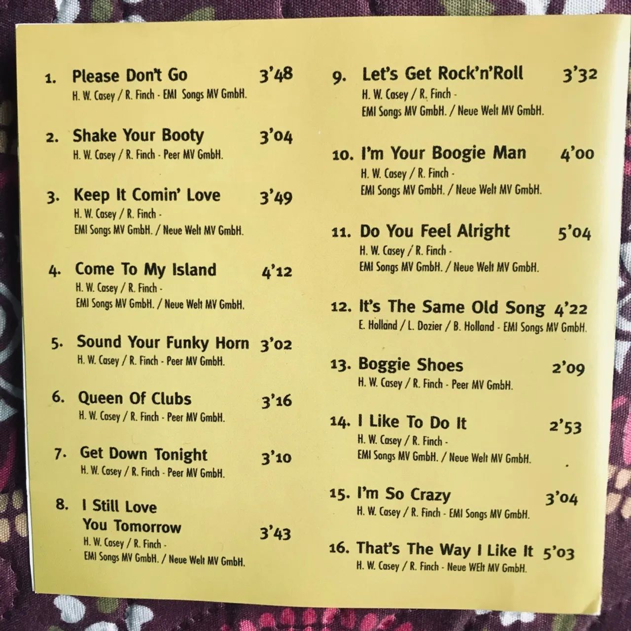 CD KC AND THE SUNSHINE BAND KEEP IT COMING LOVE PLEASE DONT GO - Foto 3