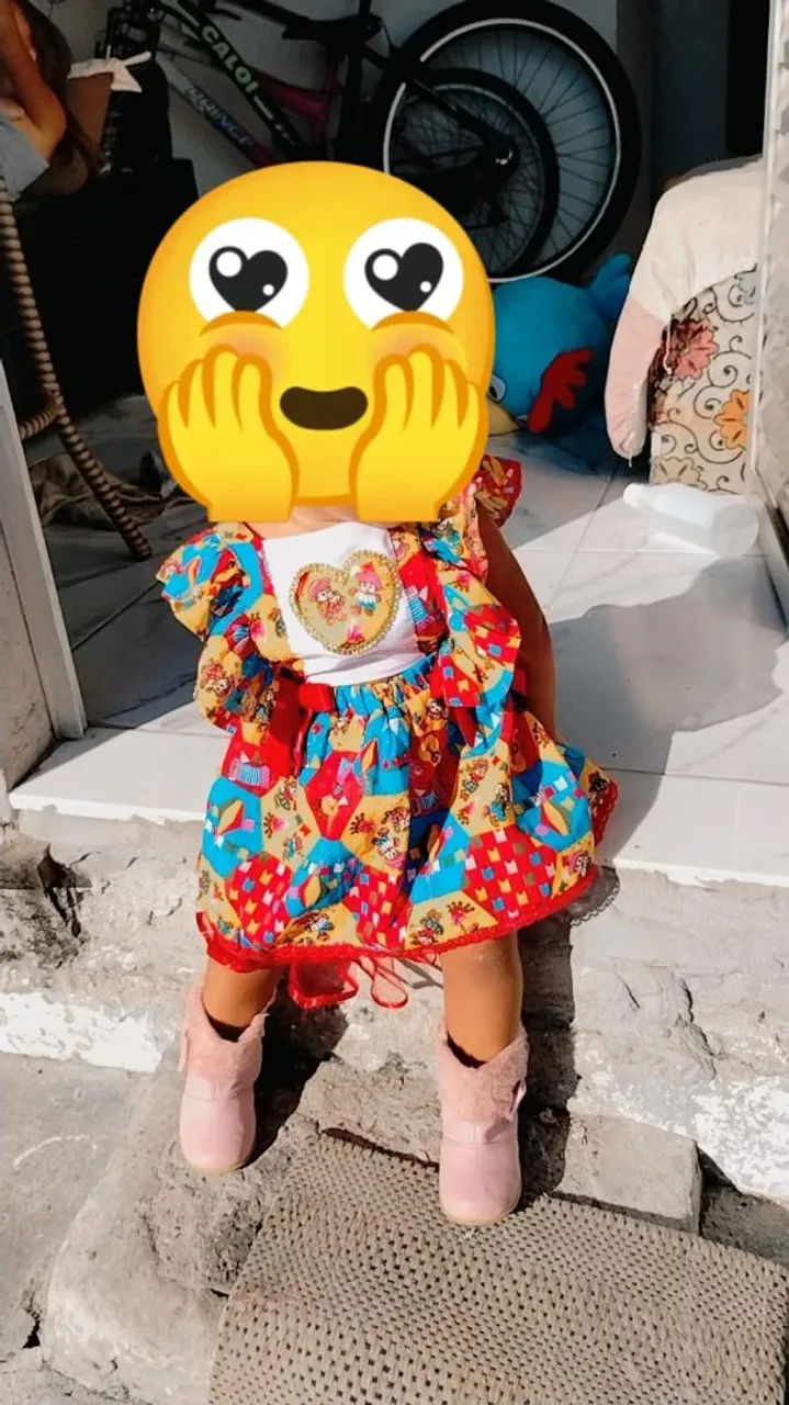 Vestido Infantil Colorido e Charmoso