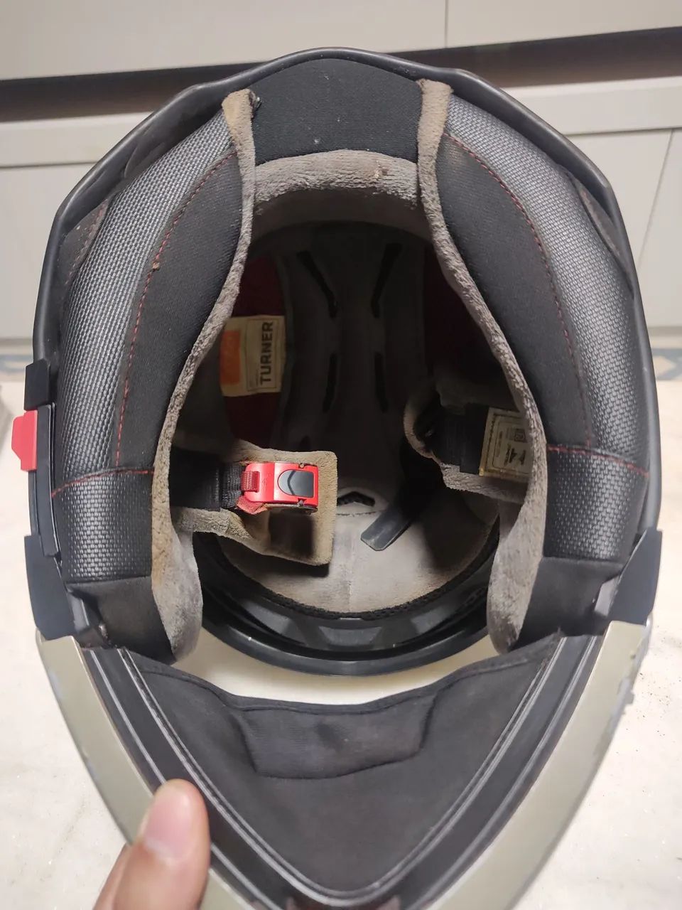 Capacete Escamoteável X11 Turner Prata - Foto 3