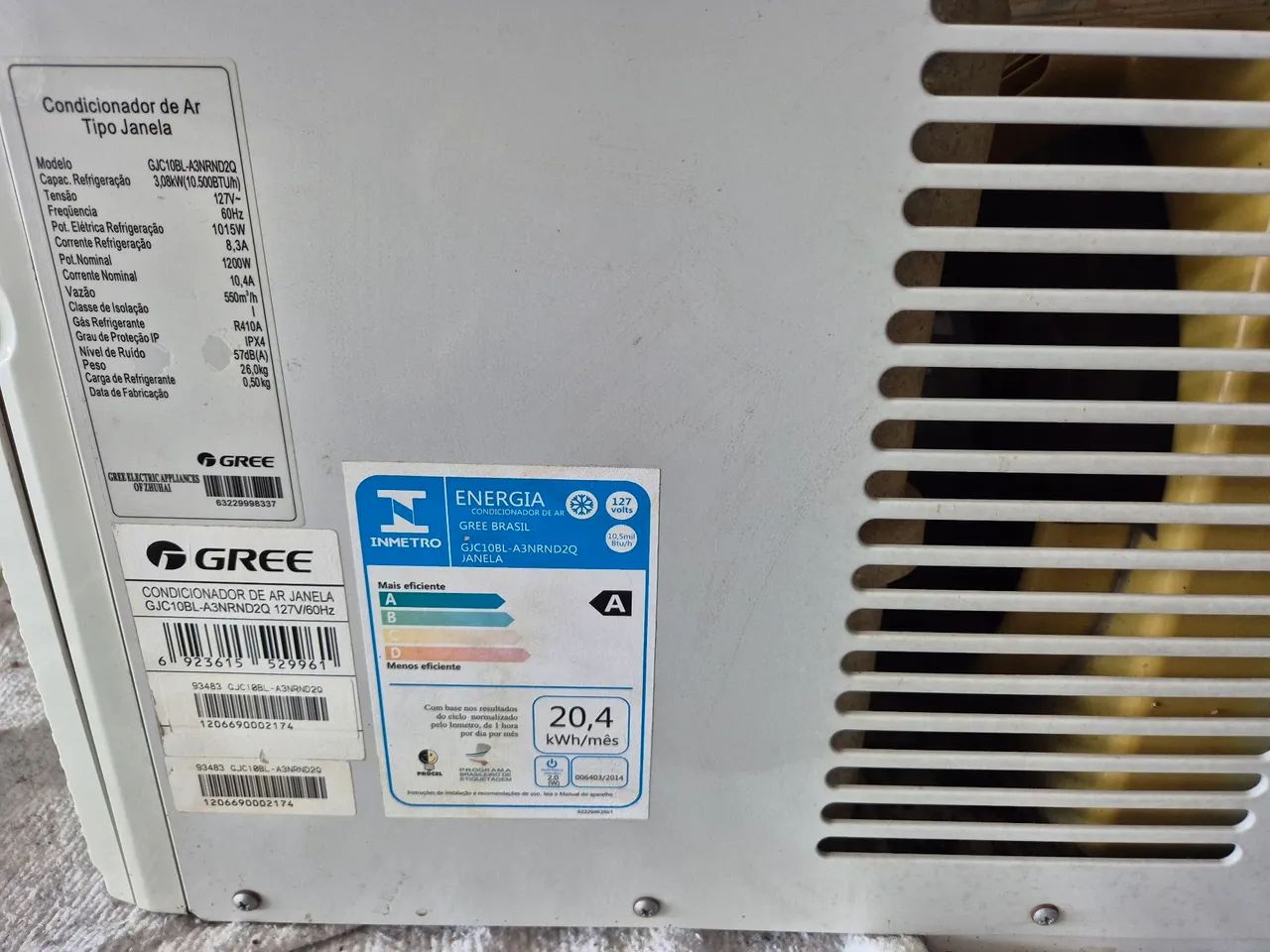 Aparelho de Ar Condicionado Gree 10.000 BTU Frio - Eletrônico com Controle Remoto - Foto 5