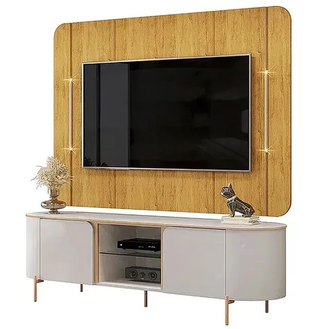Rack com Painel Adele para Tv Até 65 Polegadas 2 Portas com Led Dj 1,80