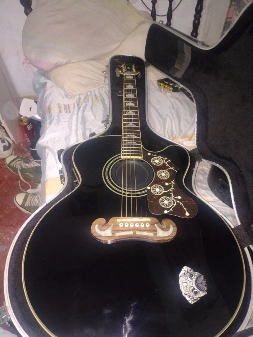 Violão epphone j200ce com case 3900,00