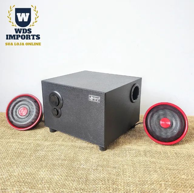 Caixa De Som Subwoofer 2.1 Estéreo Pc Notebook e Tv - Foto 2