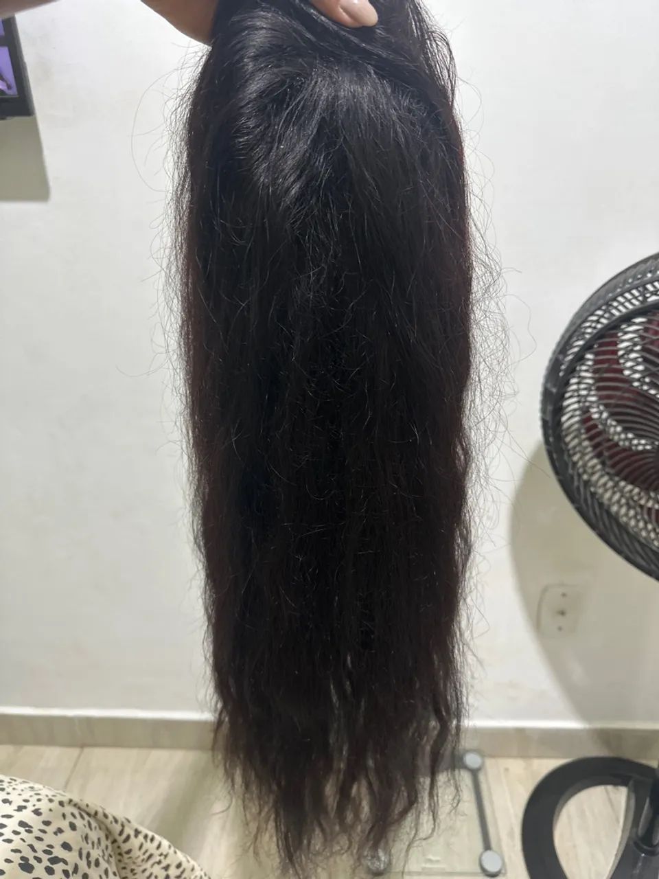 Lace front cabelo humano 75 cm lisa ondulada - Foto 3