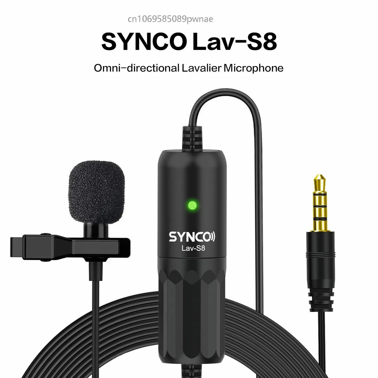MICROFONE LAPELA OMNIDIRECIONAL SYNCO LAV-S8