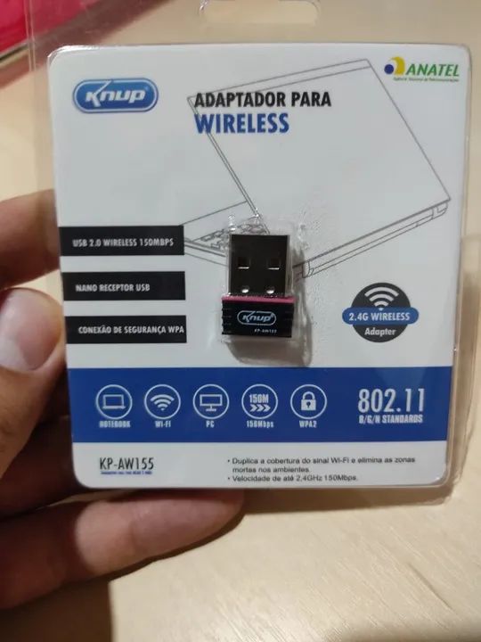 Adaptador wireless 2,4GHz (wi-fi) - Anápolis