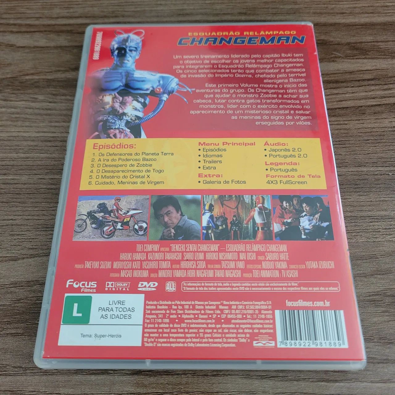 DVD Esquadrão Relâmpago Changeman - Volume 1 - Foto 2