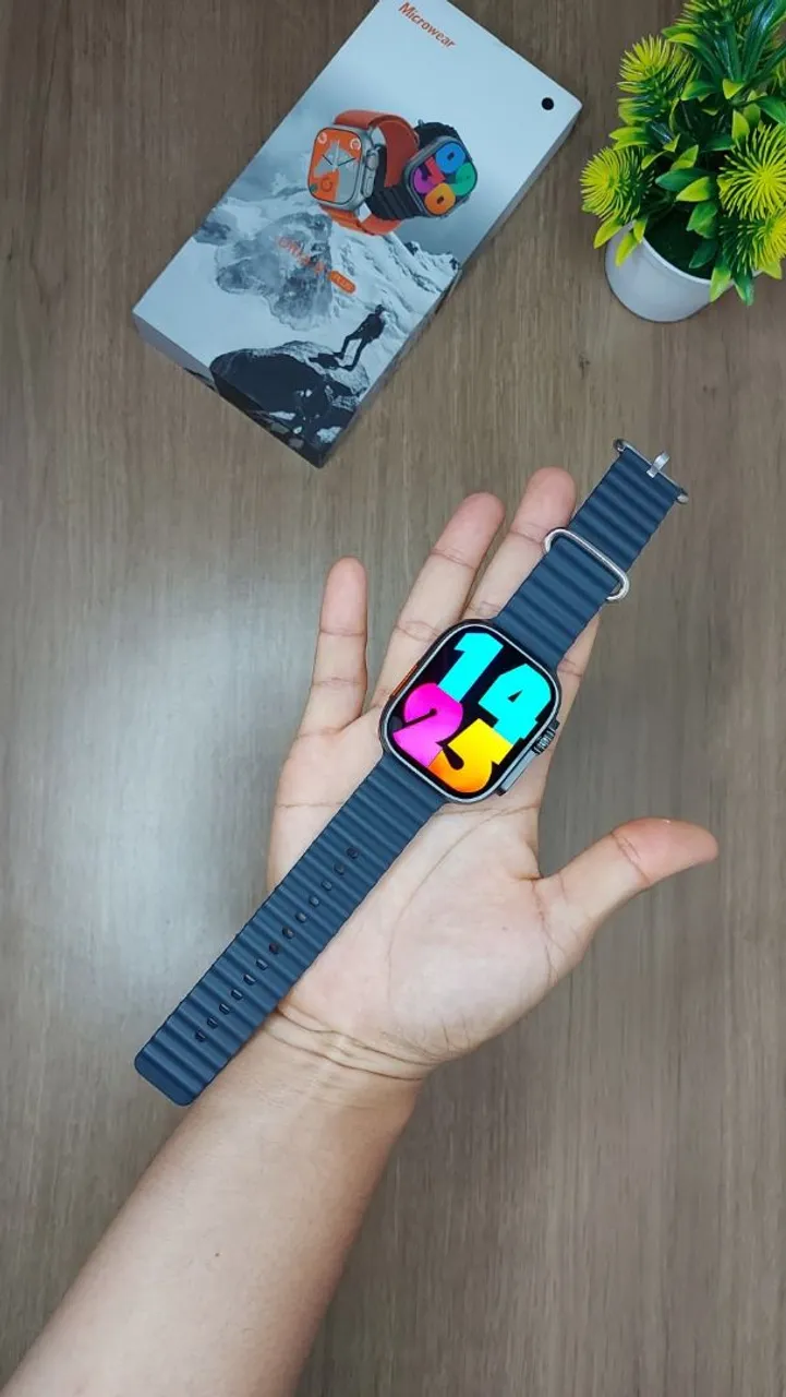 Relógio Inteligente Ultra 9 Série 9 + 2 Pulseiras Extra
