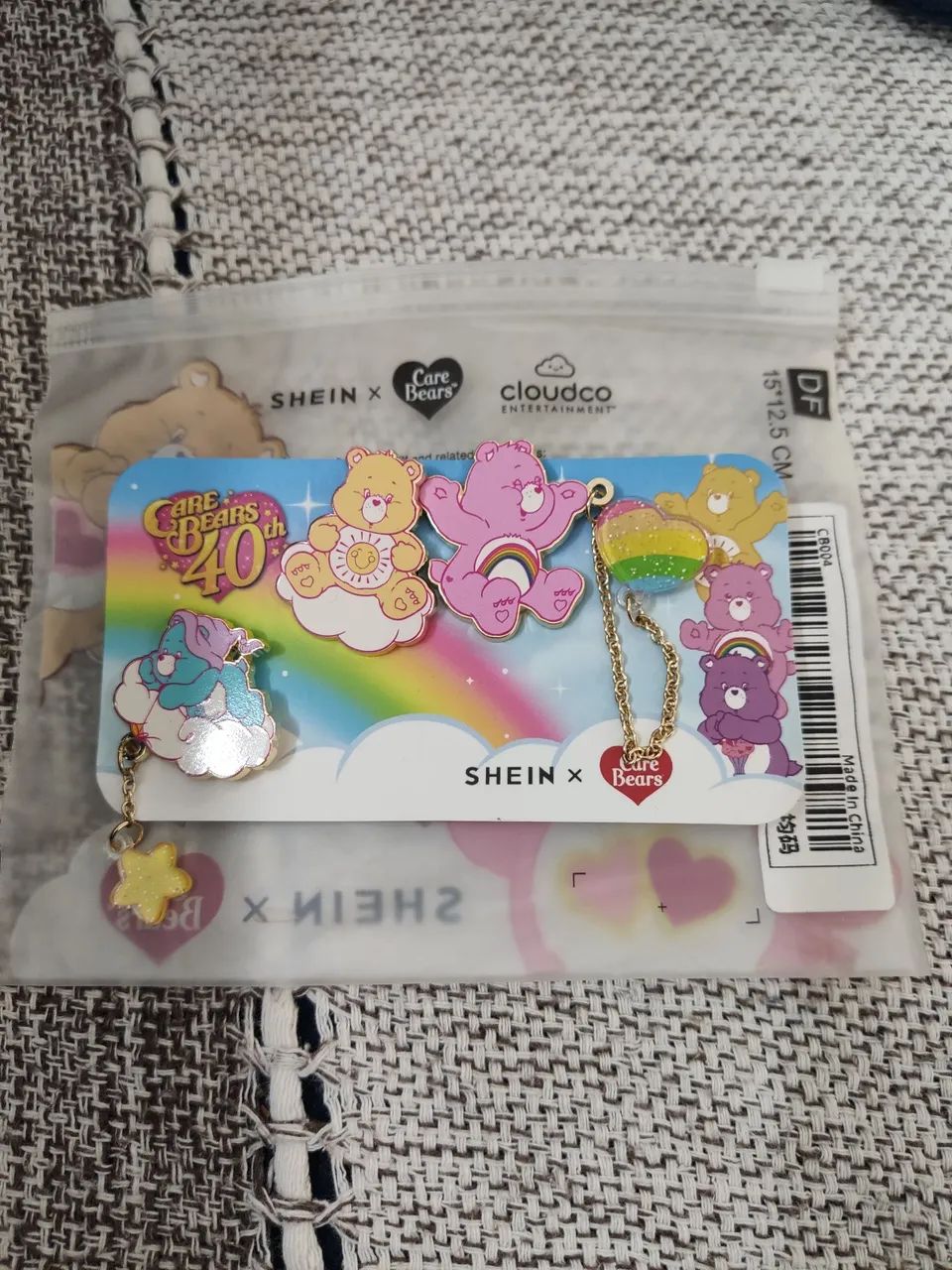 Kit de 4 Pins Care Bears 40 Anos
