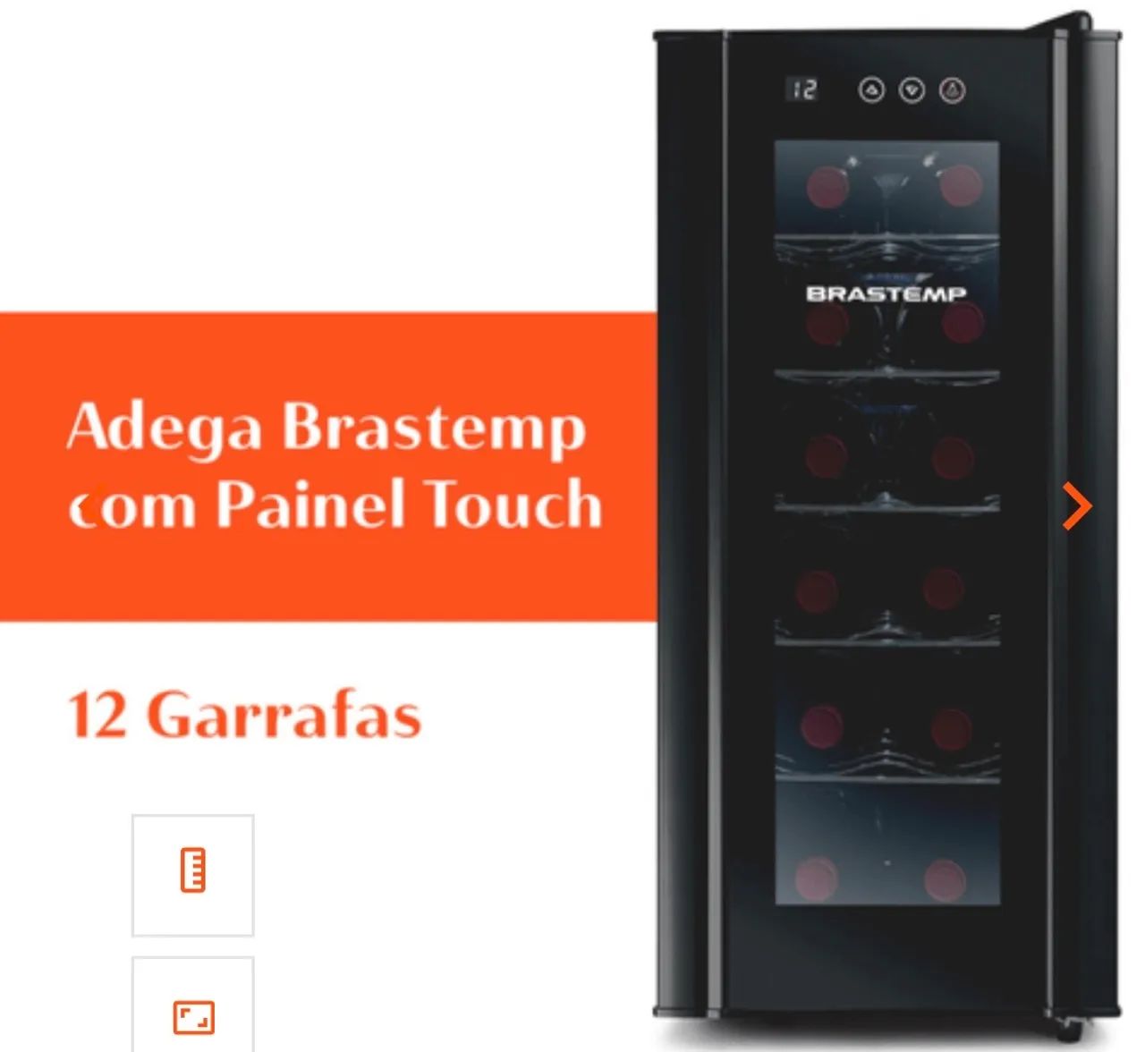 Adega Brastemp 12 Garrafas com painel touch - BZC12BE - 110V - Foto 4