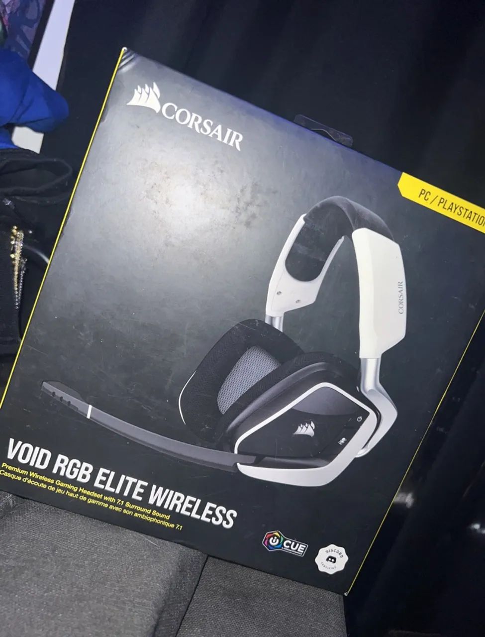Headset Corsair Void Elite Pro Wireless Branco - Foto 3