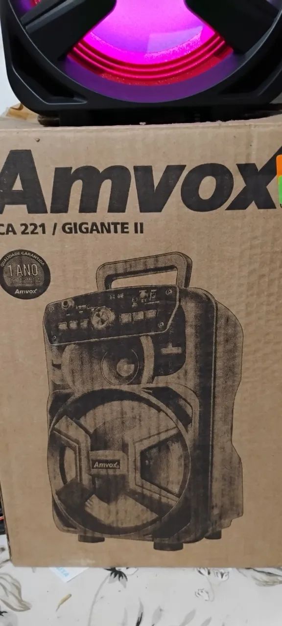 Vendo caixinha de som portátil e recarregável.marca anvox 