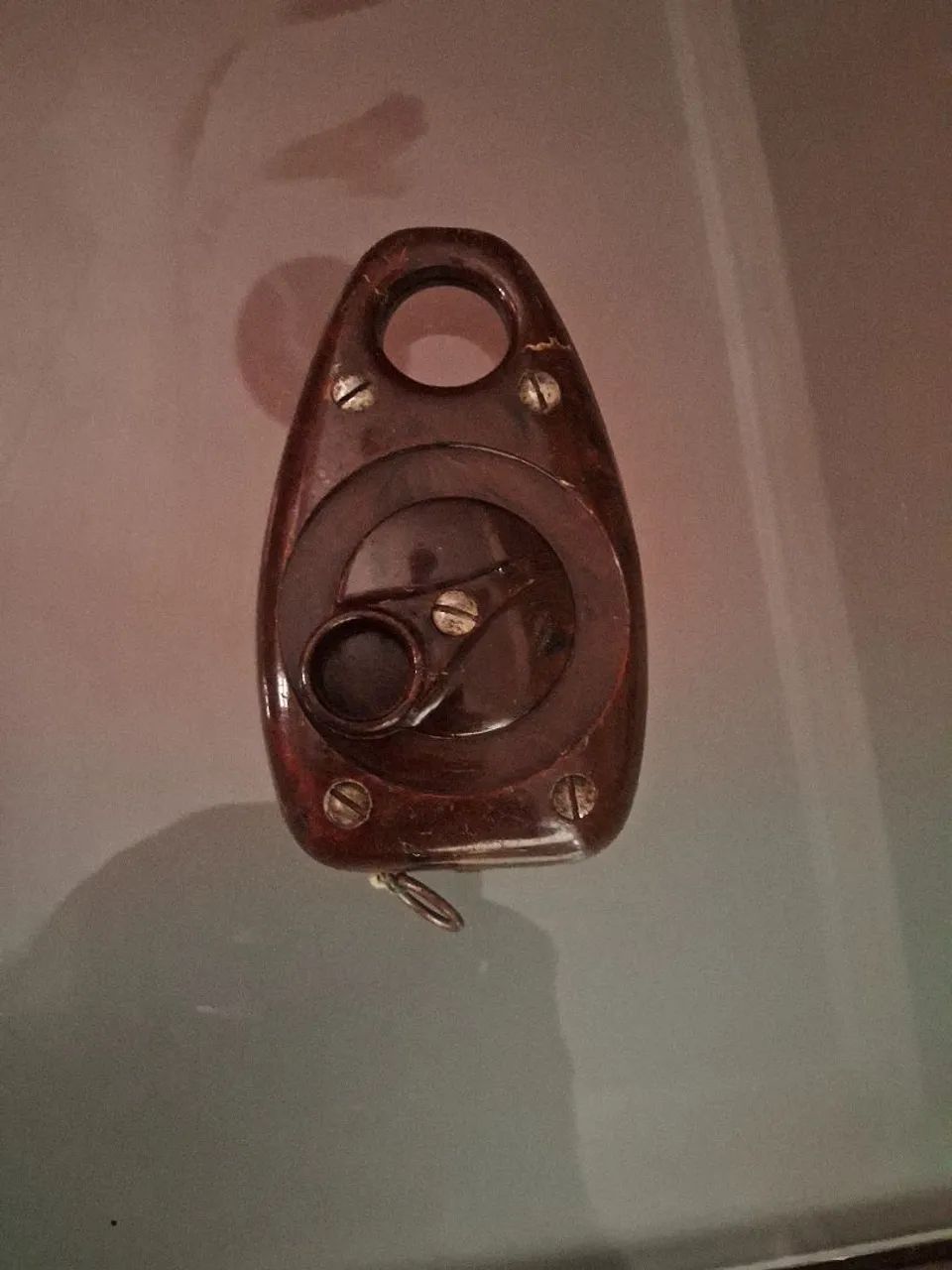 Antigo prumo de linha em baquelite - Foto 3