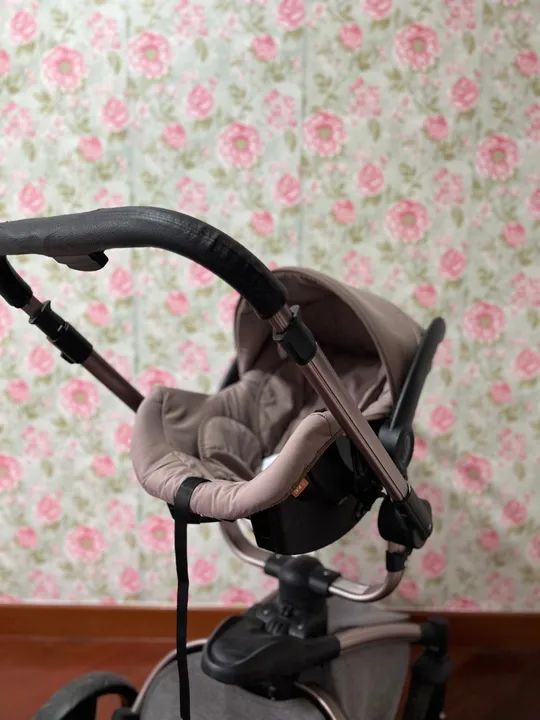 Carrinho de Bebê Vulcan Dzieco - Cinza - Foto 3