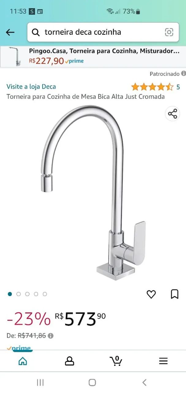 Torneira Deca Just cozinha64842054312577120