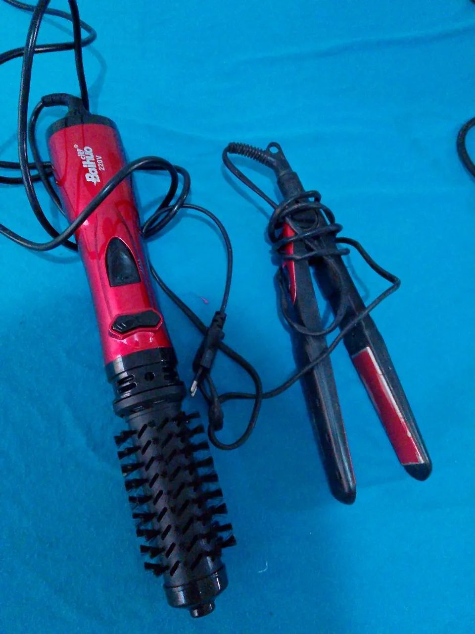 Escova rotativa+chapinha 