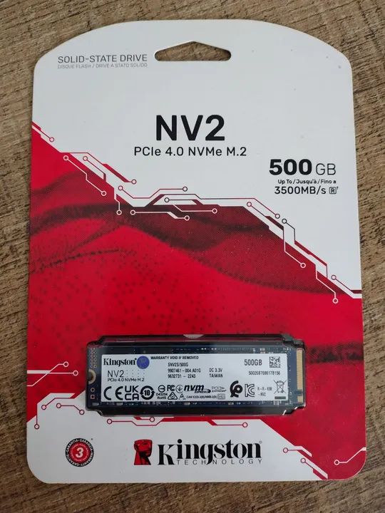 SSD Kingston NV2 PCIe 4.0 NVMe M.2 500GB